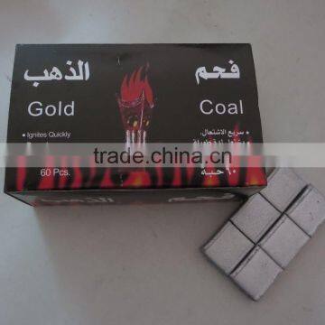 30pcs/box Natural Bamboo Silver Hookah Charcoal