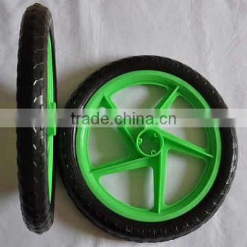 16" EVA solid plastic wheel for bicycle trailer