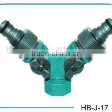 3/4'' 2-WAY TAP ADAPTOR WITH GARDEN WATER HOSE CONNECTOR