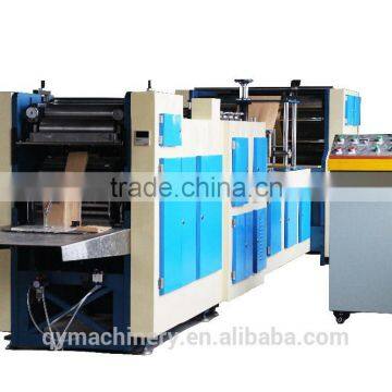 Paper Bag Making Machine With Flexo Printing, Point Bottom Paper Bag/square Bag Making Machine photo-2