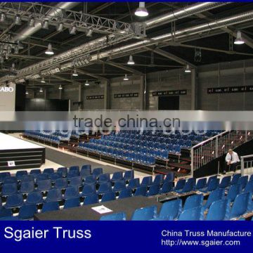 6 rows used aluminum plastic bleachers mobile grandstand for sale