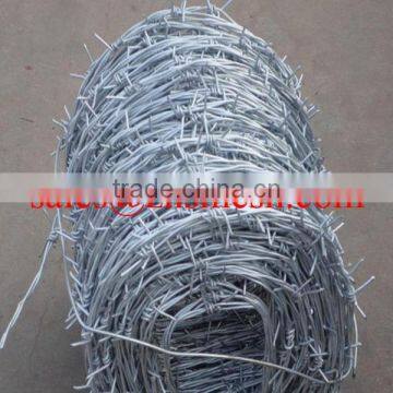 electro galvanized barbed wire fencing