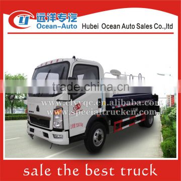 SINOTRUK HOWO 4x2 4000liter small water tanker truck sale