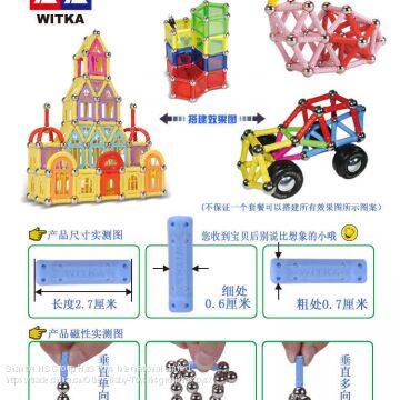 HS Group Ha'S HaS Toy House Magnetic Toy Blocks Bricks photo-4