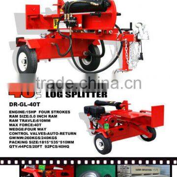 Log Splitter with hydraulic ram