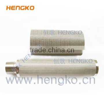 0.5~300um perforated sintered stainless steel wire mesh cylinder filter