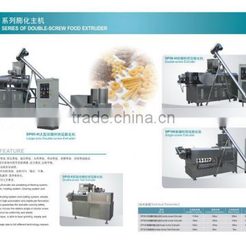 Corn puff snack food making twin screws extruder