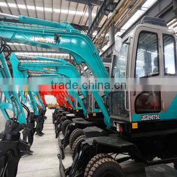 agriculature machinery LOW PRICE JINGONG JGM9075L wheel excavator