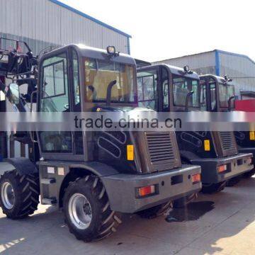 standard rated load 1000kg QUANCHAI 28kw engine MR912 mini wheel loader