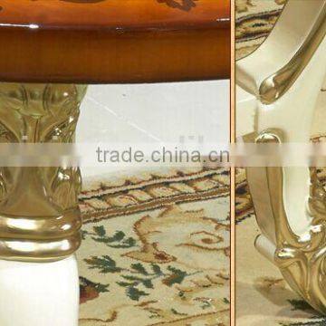 European Style Luxury Coffee Table, Beautiful Painting Wooden Tea Table, Fashionable Little Round Table (BF01-ML043) photo-3