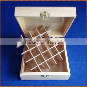 2015 top grade latest design handmade decorative wooden essential oil packing box