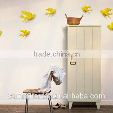 3D Color Bird Resin Room Decor 3d Wall Stickers