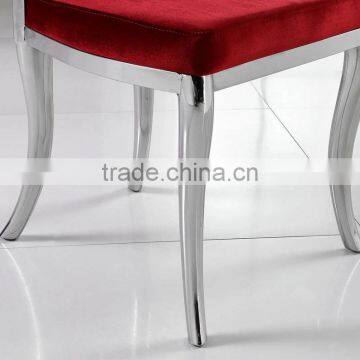 Red Velvet High Back Dining Chair for Banquet photo-6