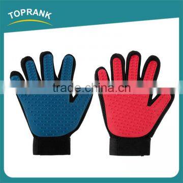 Custom Color Dog Bath Cleaning Grooming Glove Brush Silicone Pet Gloves photo-2