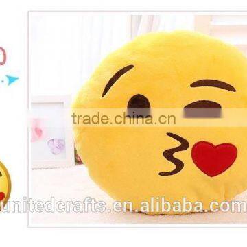 2016 Hot Emoji Cushion Smiley Face Expression Round Cushion Home Pillow photo-4