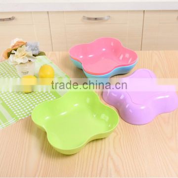 Plastic clover candy plate fruit plate