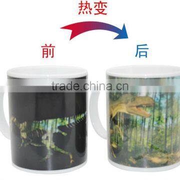 Festival Gift 330ml Color Changing Ceramic Mugs With OEM photo-3