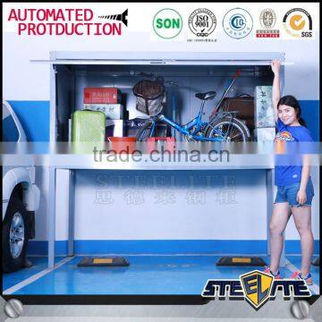Parking lot car storage cabinet metal bike locker