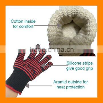 500C Extreme Heat Resistant Gloves 14" Long For Extra Forearm Protection Baking Gloves Ideal for Gift BBQ Grilling Cooking Glove photo-2