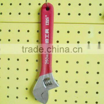 Dipped handle adjustable wrench 10"*250mm