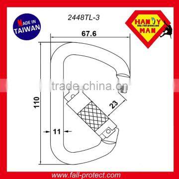 With CE EN362 Certification Steel Classic D Type Quicklock Carabiner photo-2