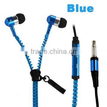 High Quality Metal Zipper Earphone With Mic photo-6