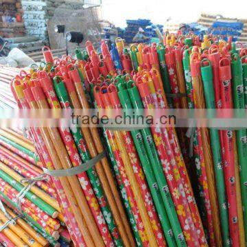 120*2.2cm PVC Coated Wood China Broom Stick photo-5