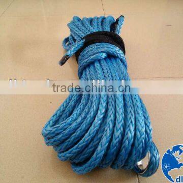 High Quality 4x4 Synthetic Rope With Hook 12000lb Plasma Winch Rope 12MMx30M