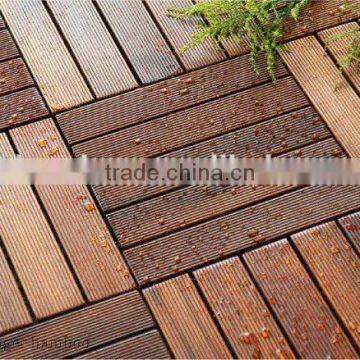Free DIY Decking Tile Dark Carbonized Color Made From Strand Woven Bamboo -KE-OS0824