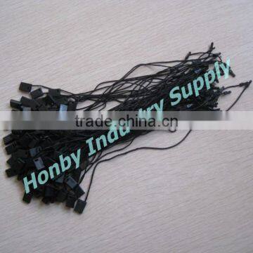 Clothing Hang Tag Black Snap Lock Seal Nylon String