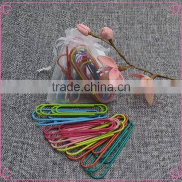 100mm giant PET coated colorful metal paper clip stationery