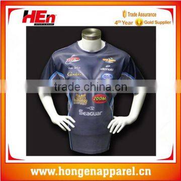 HongEn Apparel Wholesale Tournament Fishing Jersey/ Fishing Clothing/ Fishing Shirt