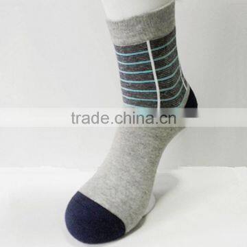 Striped Style High Quality Dress Business Men Socks photo-2