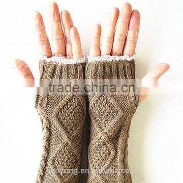 Wholesale Knitting Pattern Women Fingerless Gloves photo-3