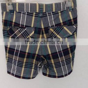 Cool Boys Colors Stipes Yarn Dyed Cotton Shorts for Summer photo-2