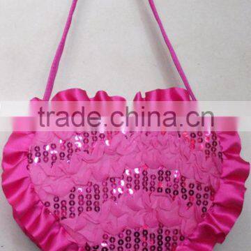 Fashion Lace Quilt Hearted BOW Flower Little Girl Bag photo-4