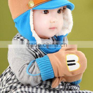 TC13002 New Fashion Baby Winter Gloves Cheap Knit Baby Mitten With String photo-5