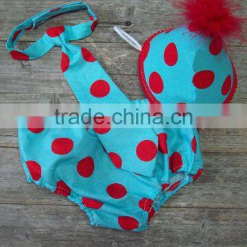 Baby Infant Cute 3PCS Bloomers Sets Short With Tie And Hat Baby Clothes photo-3