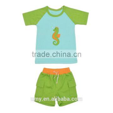 2017 Lately Fashion Summer Kid Clothes Boy Short Shirt And Pant Clothing Sets photo-4