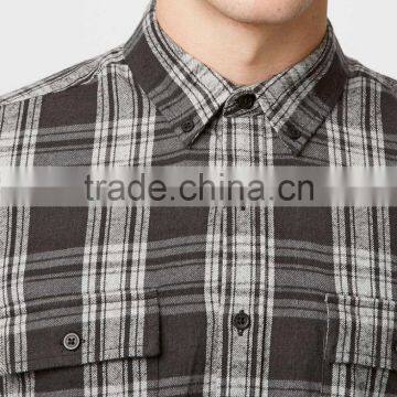 Men Gingham Button Down Smart Shirt photo-3