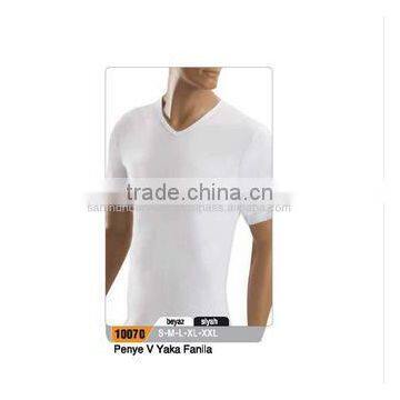 Men Cotton V Neck T.Shirt photo-3