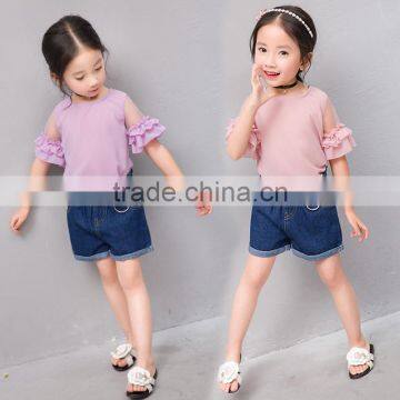 S17358A Latest Design Children Cotton Blouse and Tops photo-2