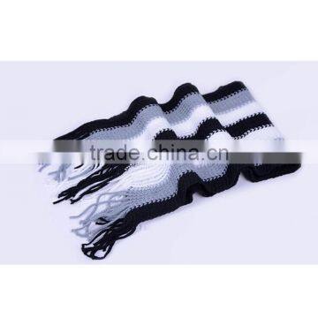Cheap Simple 6color Choice Stripe Design Spandex Material Knit Fashion Men Winter Cheap Scarf Hijab photo-2