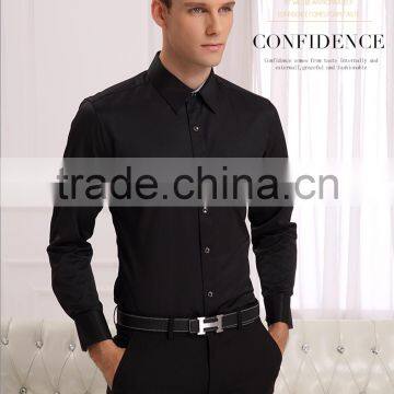 New Top Sale 100% Cotton Satin Mens Long Sleeve Casual Shirt photo-2