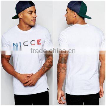 100% Cotton round neck custom printing t-shirt wholesale new collection men's t shirt China 2016