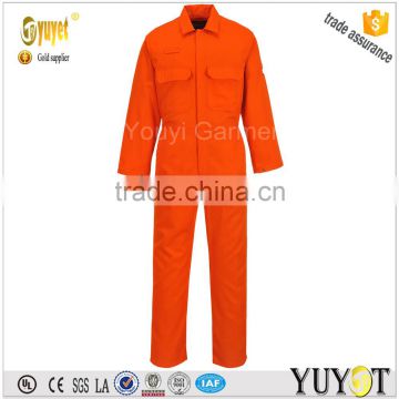 Red Colour antistatice cotton Safety Workwear Coveralls with YKK zipper