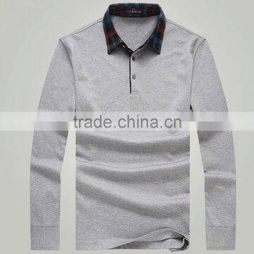 2015 custom high quality long sleeve polo shirt LP3