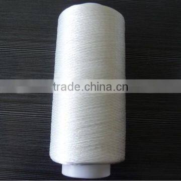 420D/3 H.T high tenacity continuous filament polyester sewing thread raw white