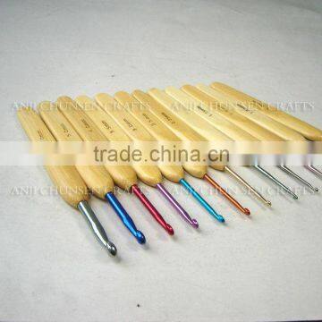 Multicolor Bamboo Handle Crochet Hooks photo-4