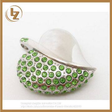 Usb Flash Drive 2017 Fashion Jewelry Crystal Heart USB 2.0 Flash Pen Drive Memory Stick Disk 8GB photo-2